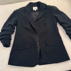Cinq à Sept Crepe Khloe Blazer Black 0/XS